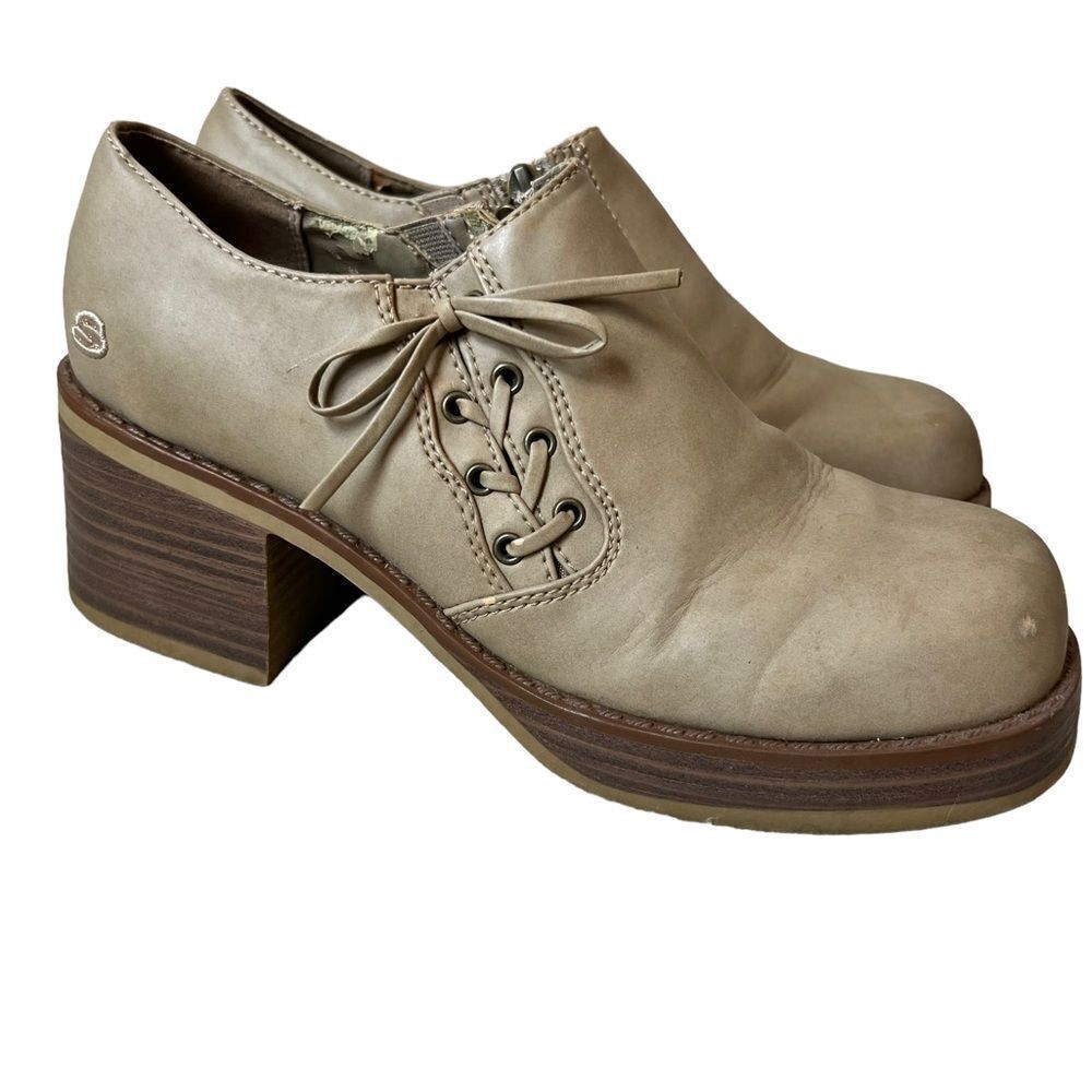 Y2K Skechers Somethin' Else Chunky Round Toe Block Heel Platforms